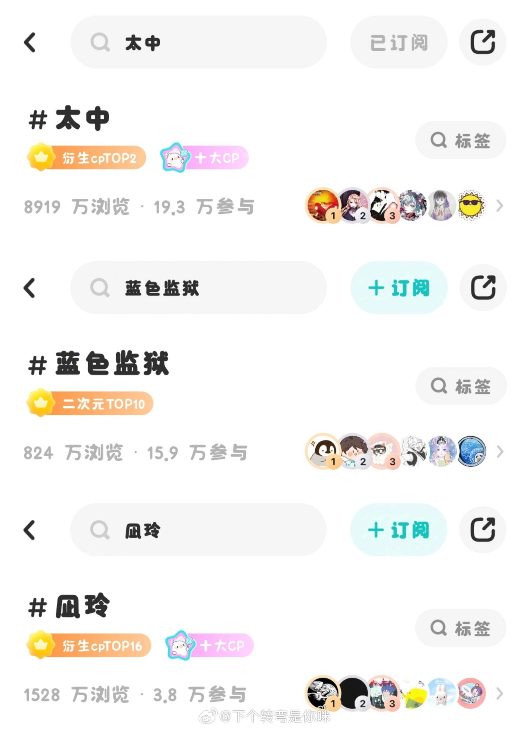 tg 如何看待#凪玲#粉丝跨圈碰瓷躺二，结果自家整个ip的参与量都不如躺二cp高