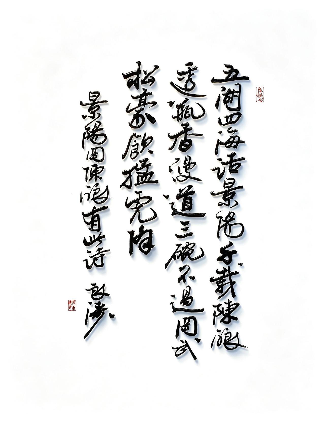五湖四海话景阳，千载陈酿透瓶香，漫道三碗不过冈，武松豪饮猛虎降。AI木雕提亮效果