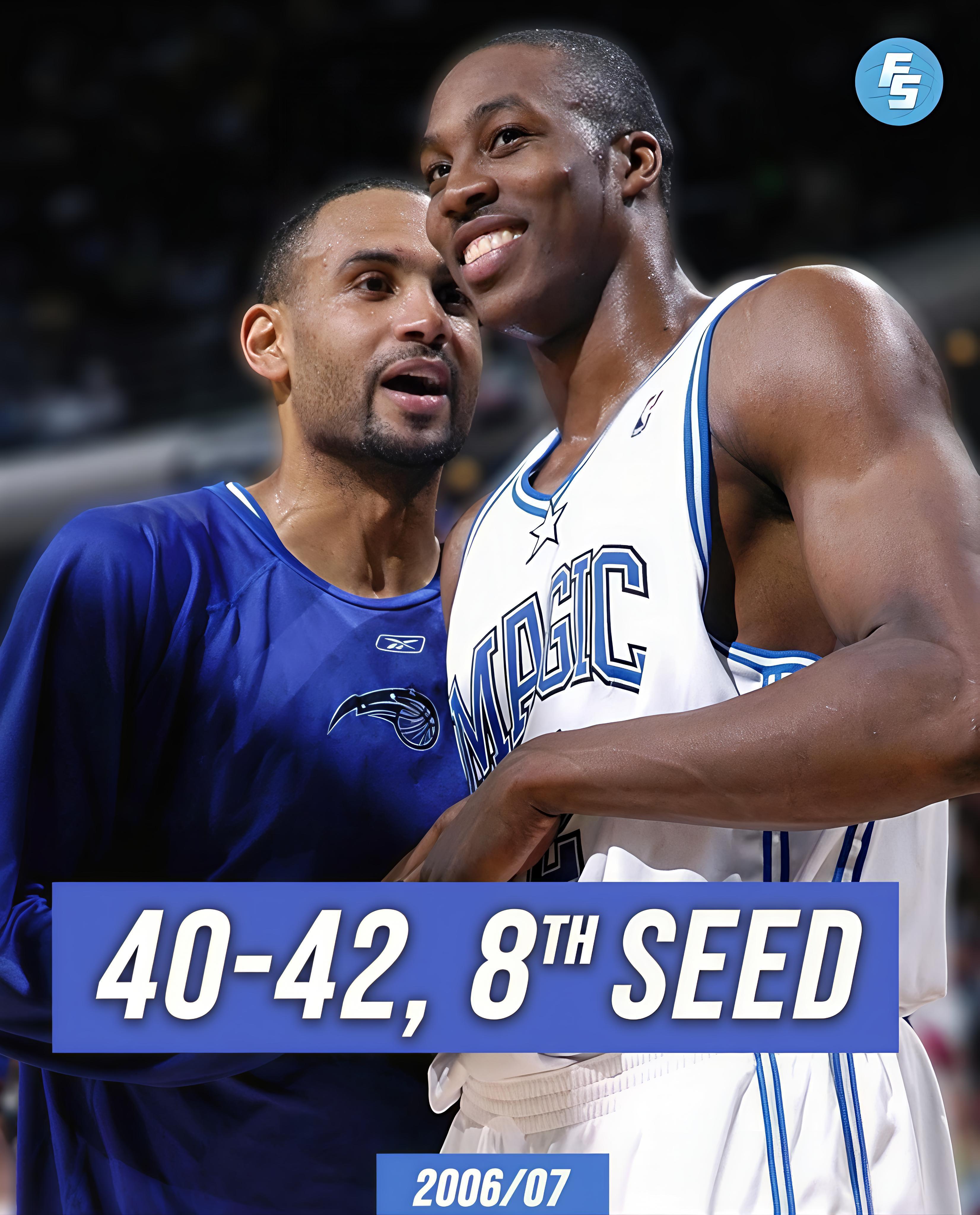 篮天下 2006–07赛季，联盟东部球队前八战绩。Images via F/S 