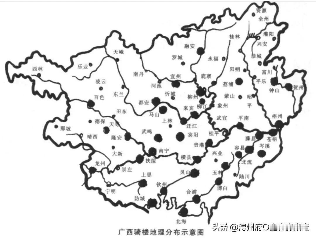 广西的骑楼文化，
广西的骑楼，主要是受广东的影响，
在清代，由于粤商的进入，
广