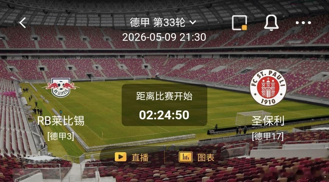 RB莱比锡 VS 圣保利 一、RB莱比锡 有利情报- 近10场正赛8场半场有得失