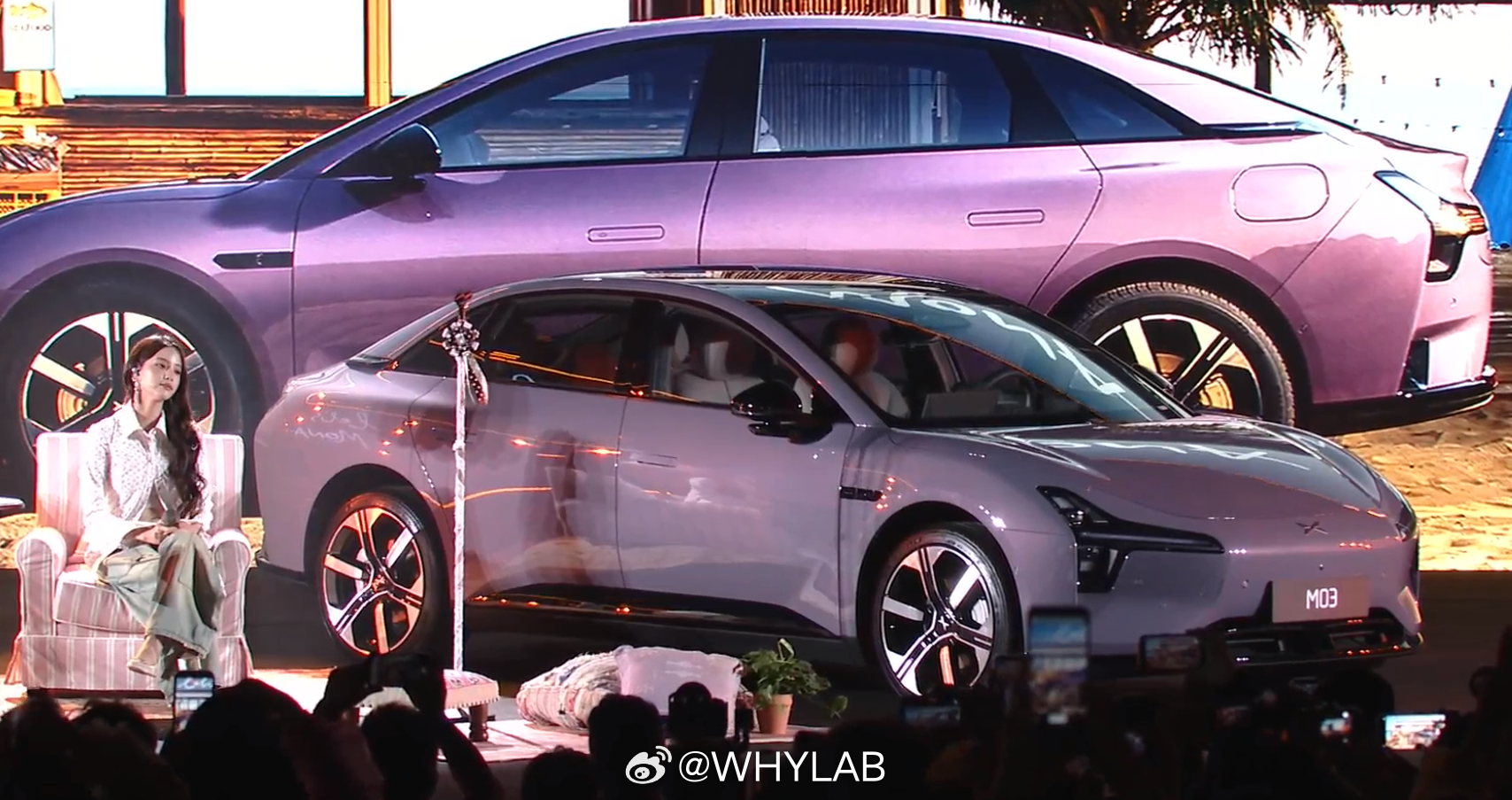 2026 款小鹏 MONA M03 的外观还是内味，很年轻化，而且欧阳娜娜也来现