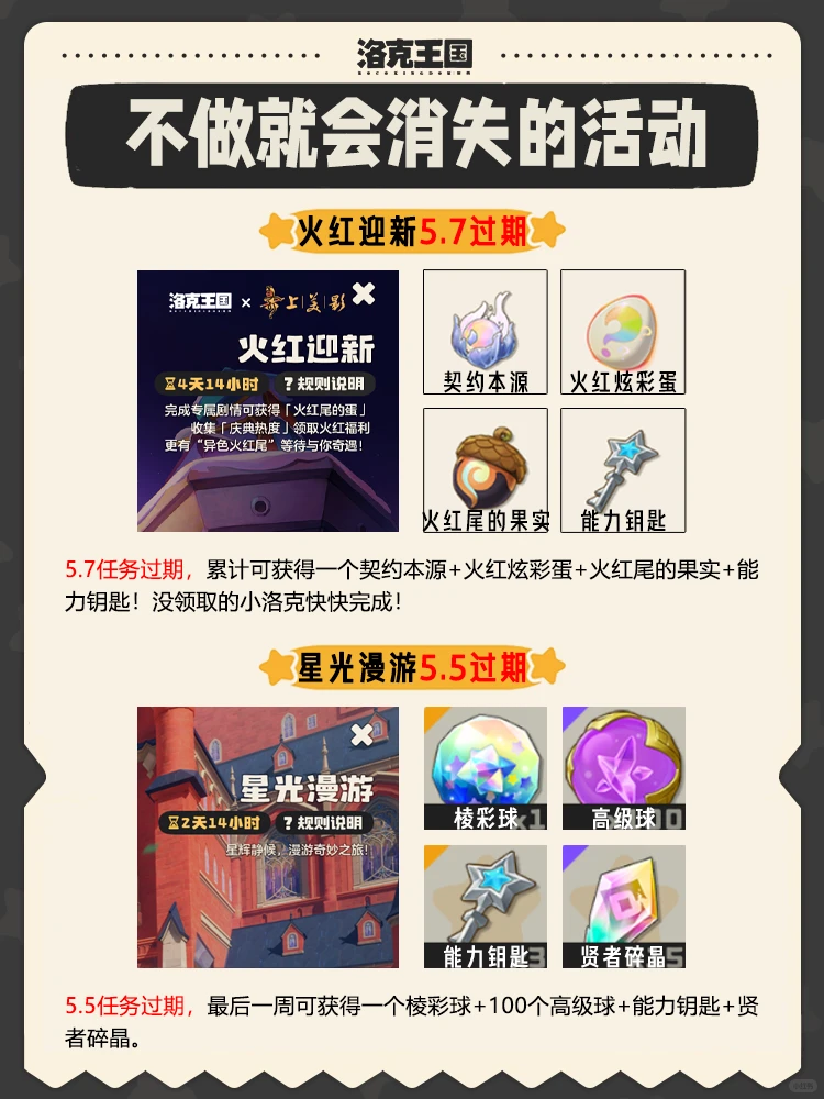 盘点洛克王国世界再不做就会消失的活动