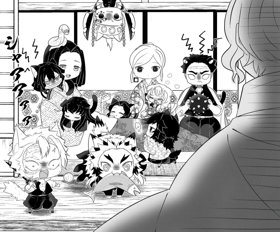 鬼灭幼儿园   可爱化了呀！！🥰啊啊啊啊义勇好萌啊(❁´ω`❁)想抱在怀里吸个