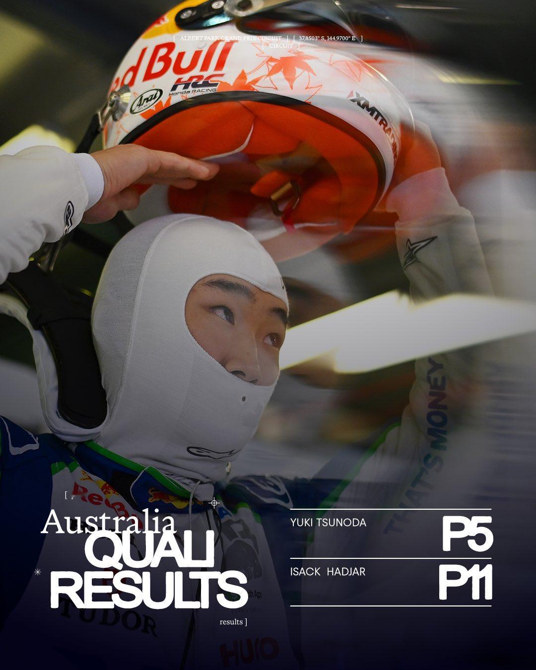 F1 角田裕毅排位赛第五！[doge]2025F1澳大利亚大奖赛 ​​​