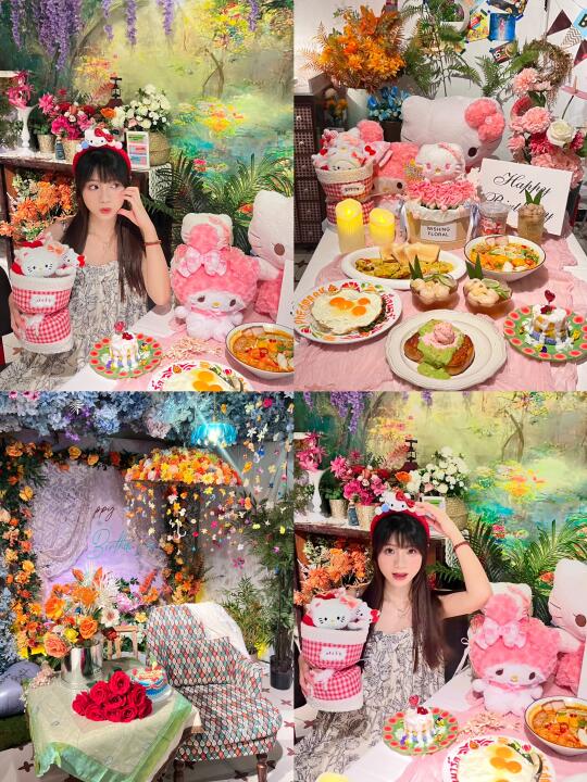 在花都！和Kitty一起吃漂亮饭≽^•༚•🎀≼