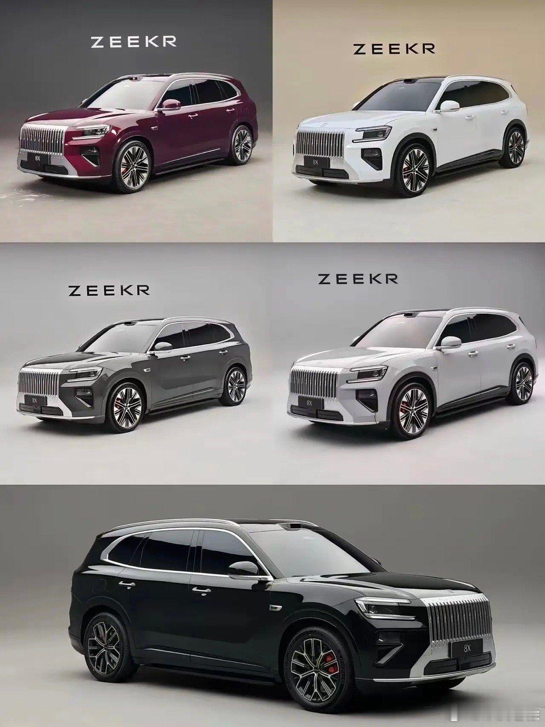 “杭州湾X5” 极氪8X实车曝光新车延续了“大哥”的家族化设计，车身尺寸5100