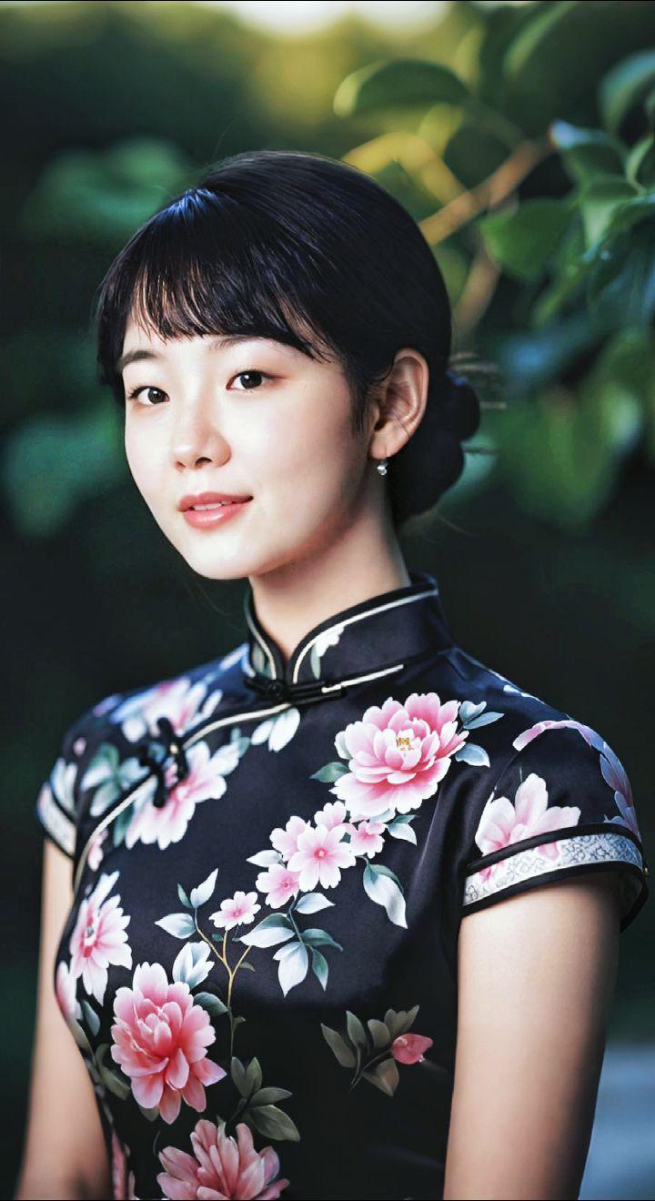 AI扩图 AI旗袍雅韵