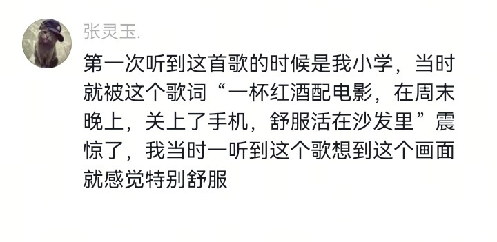 当你到了能听懂歌词的年纪才明白“一边享受，一边泪流”是什么滋味。原来有些人，一转