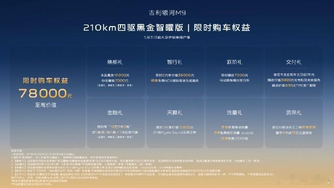 吉利银河 M9 黑金智曜版上市！限时先享价25.98 万元，还有多重上市权益作为