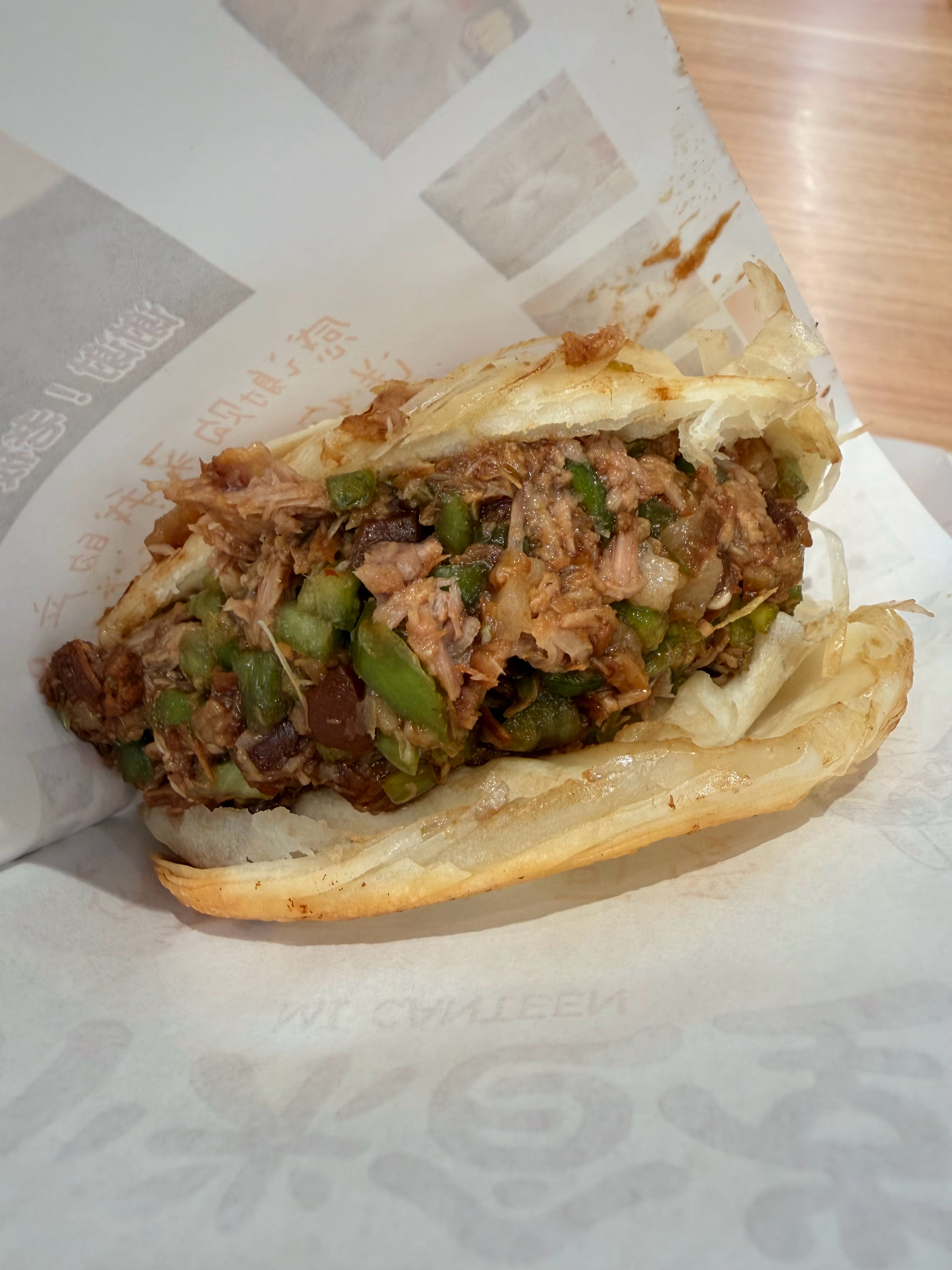 正月初八的晚饭是食堂日思夜想的肉夹馍 