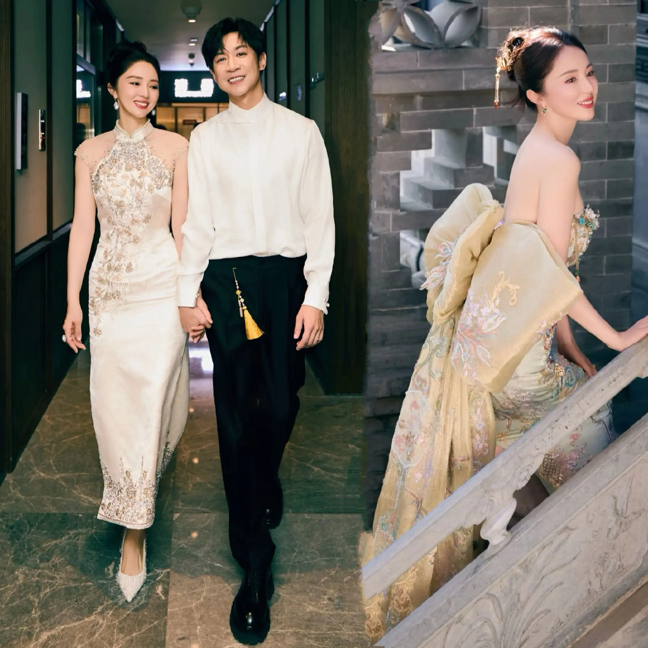 董璇张维伊婚纱照公开，眼神里都是浓情蜜意。董璇张维伊高清婚纱照公开，夫...