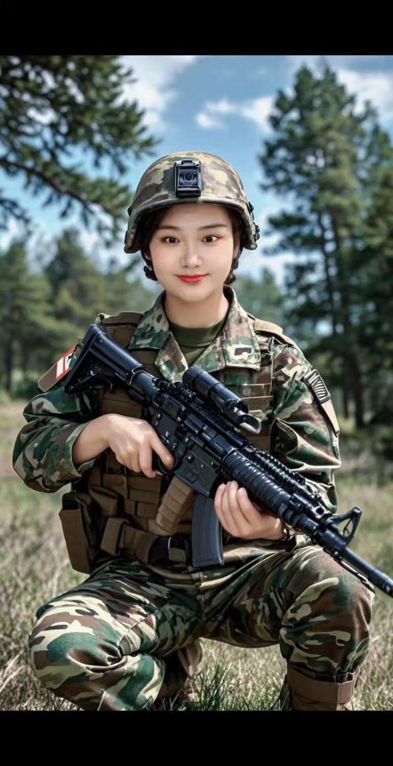 AI迷彩硬汉风采