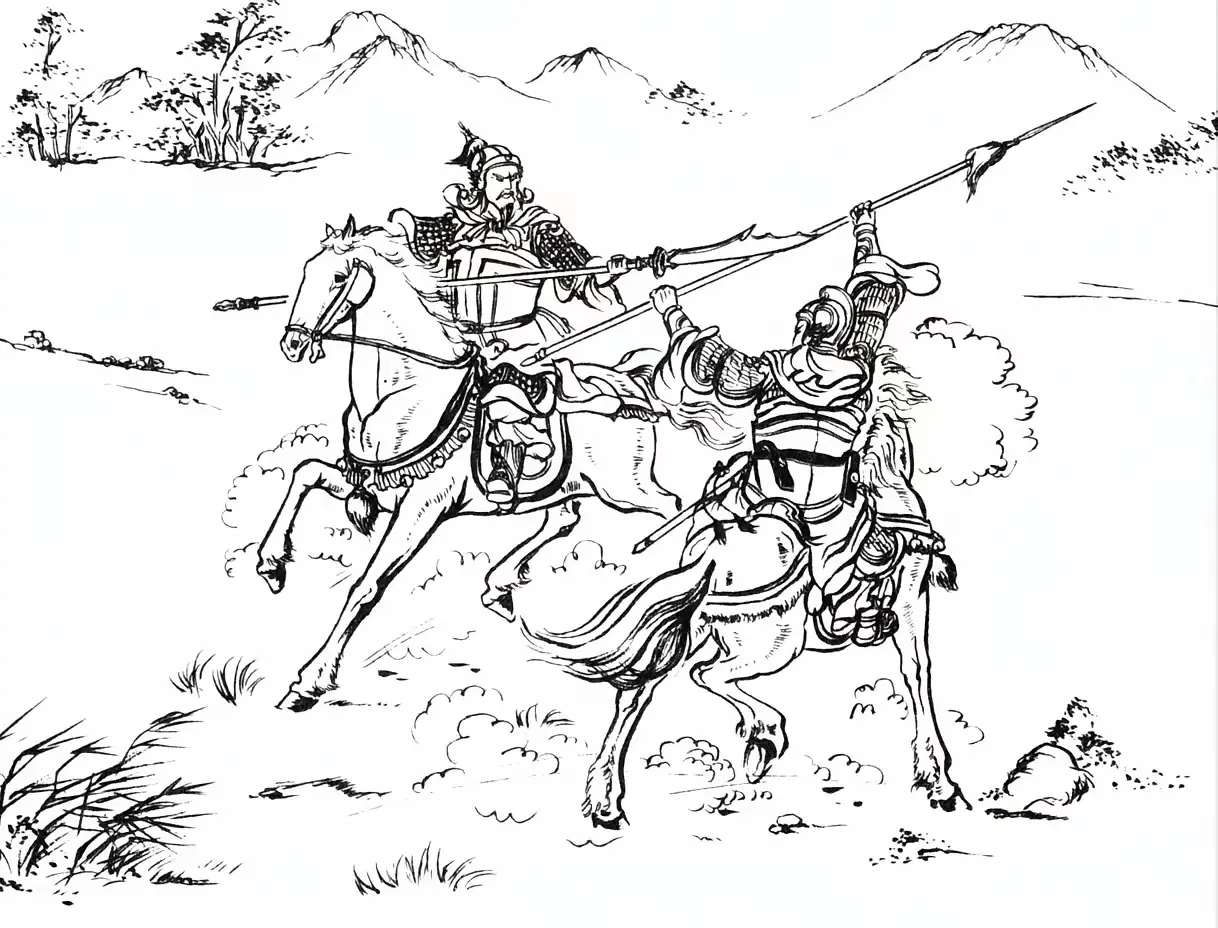 大周军马进逼佘塘关，先锋官高怀德讨敌要阵。佘塘关城门大开，吊桥落下，老...