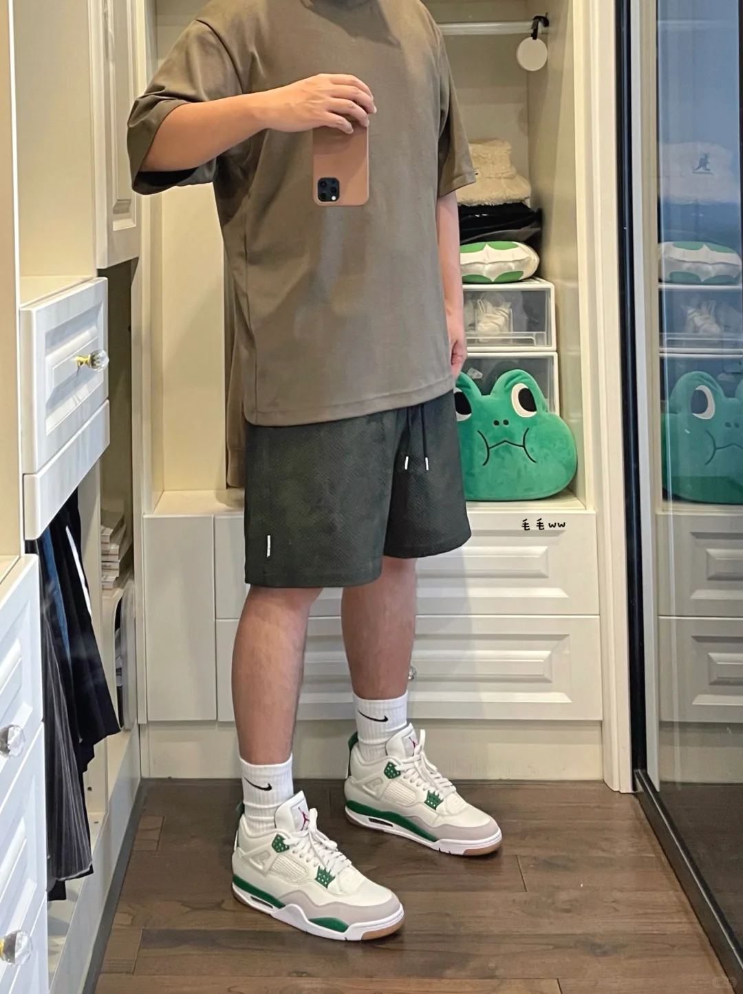 夏季短裤｜绿色系穿搭