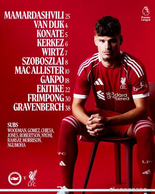 布莱顿vs利物浦 卧铺又是明牌的首发萨拉赫和森爹因伤缺阵的一场 希望能顺利拿下吧