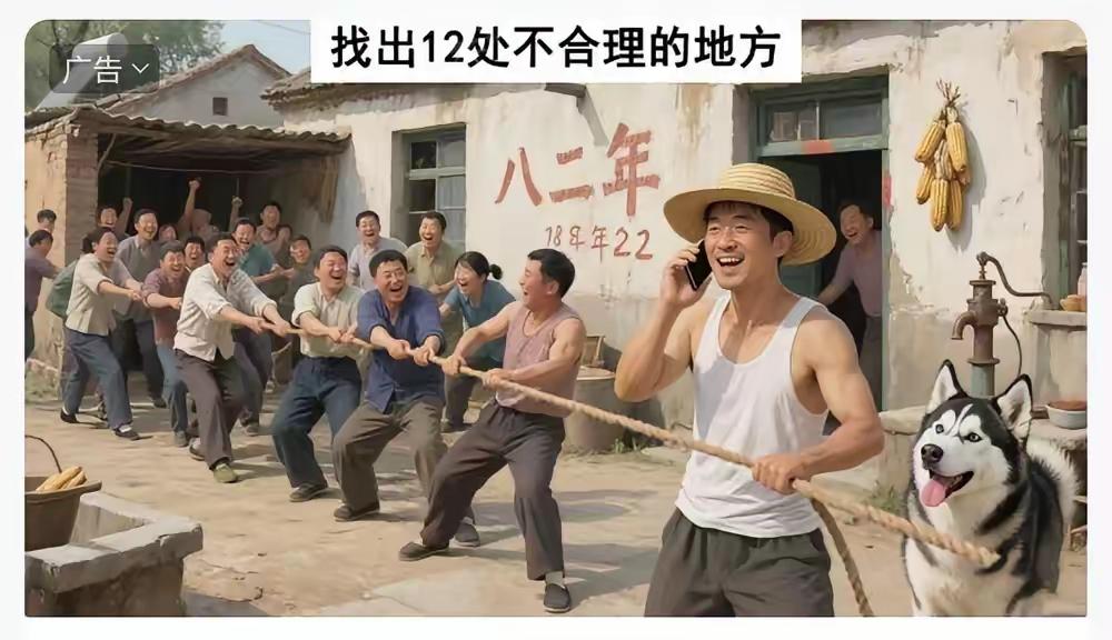 一声号令下，
比谁力气大。
双方铆劲拉，
赢者有奖拿。