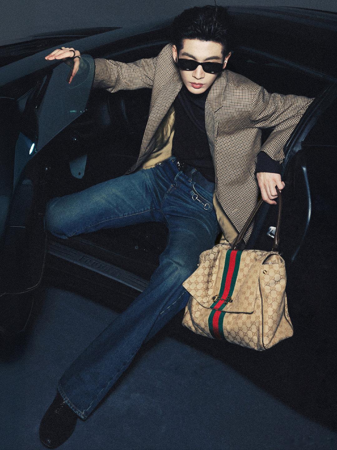 GUCCI官方更新张凌赫、田曦薇宣传大片，演绎品牌新季系列，气场全开GUCCI田