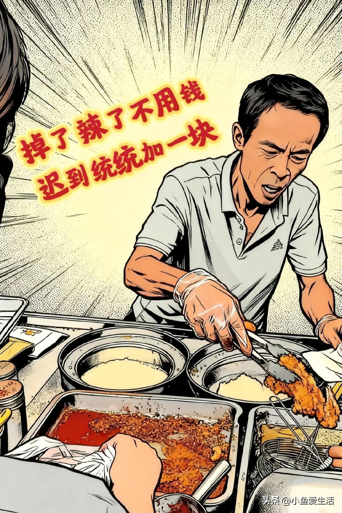 鸡排哥就该他火
卖鸡排几十年99％的同行都做不到，仔细研究他，你会发现这钱就该他