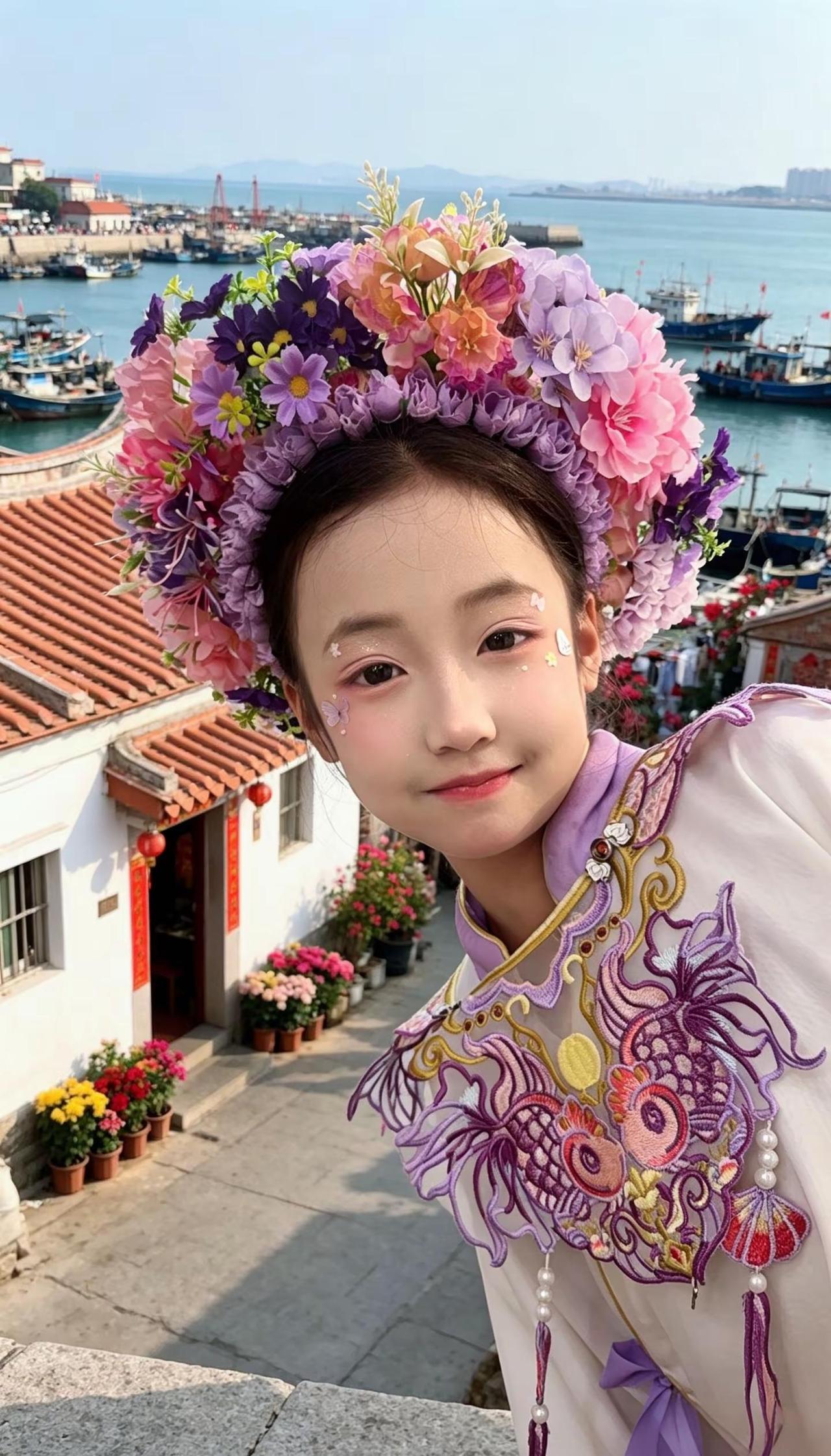 📍Quan Zhou头戴繁花，福满家门马到福来，岁岁安康浔埔女簪花 带女儿来簪