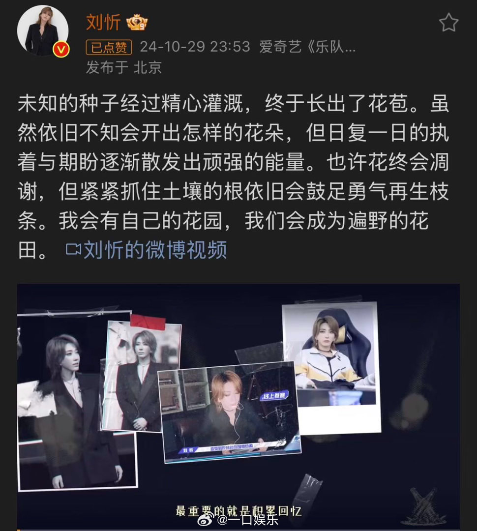 刘忻字字句句关于勇敢和希望 “这一盏发出微弱光芒的小灯也能照见身边的小草与花朵”