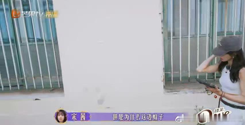 #宋茜就这么用口水涂蚊子包#宋茜在玩游戏的时候被蚊子咬了，直接用口水涂蚊子包[哈
