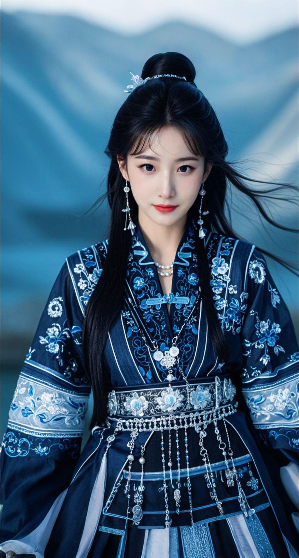 AI扩图 AI古市圣女之韵