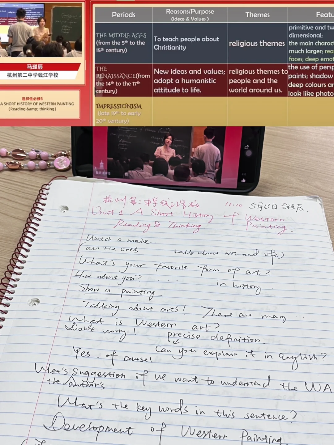 开学第13周｜今天听了马瑾辰老师的新课