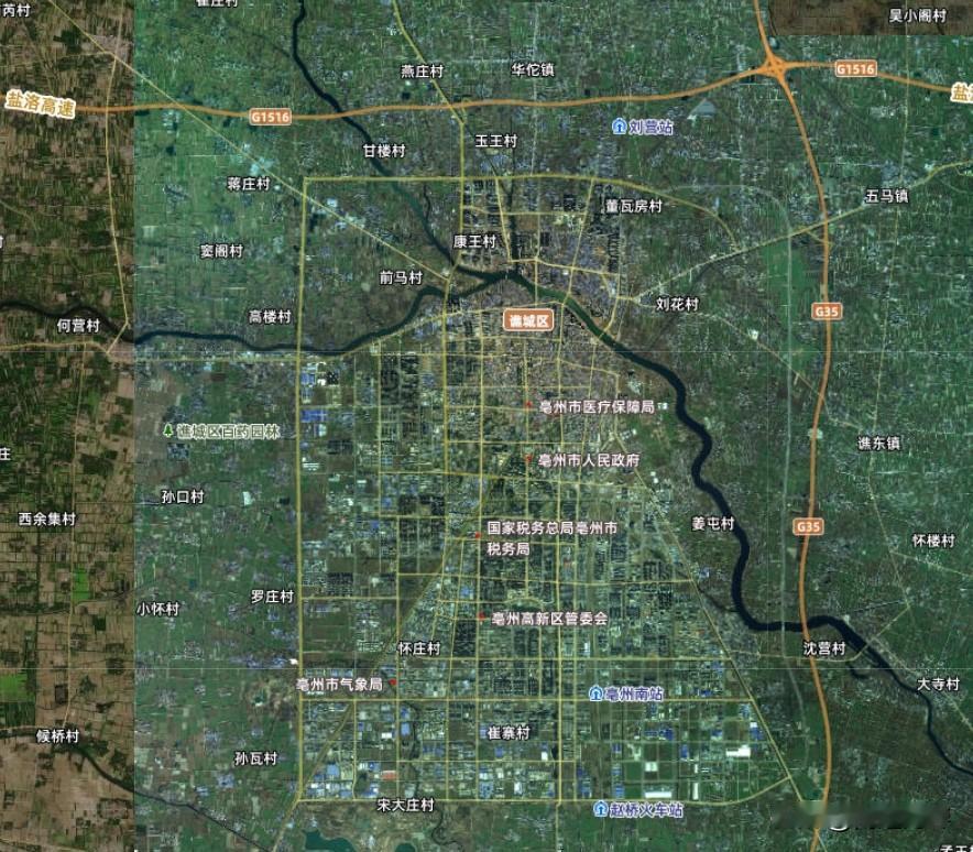 五河至亳州高速公路亳州西环段
起于亳州市谯城区魏岗镇西南侧与G1516 盐洛高速