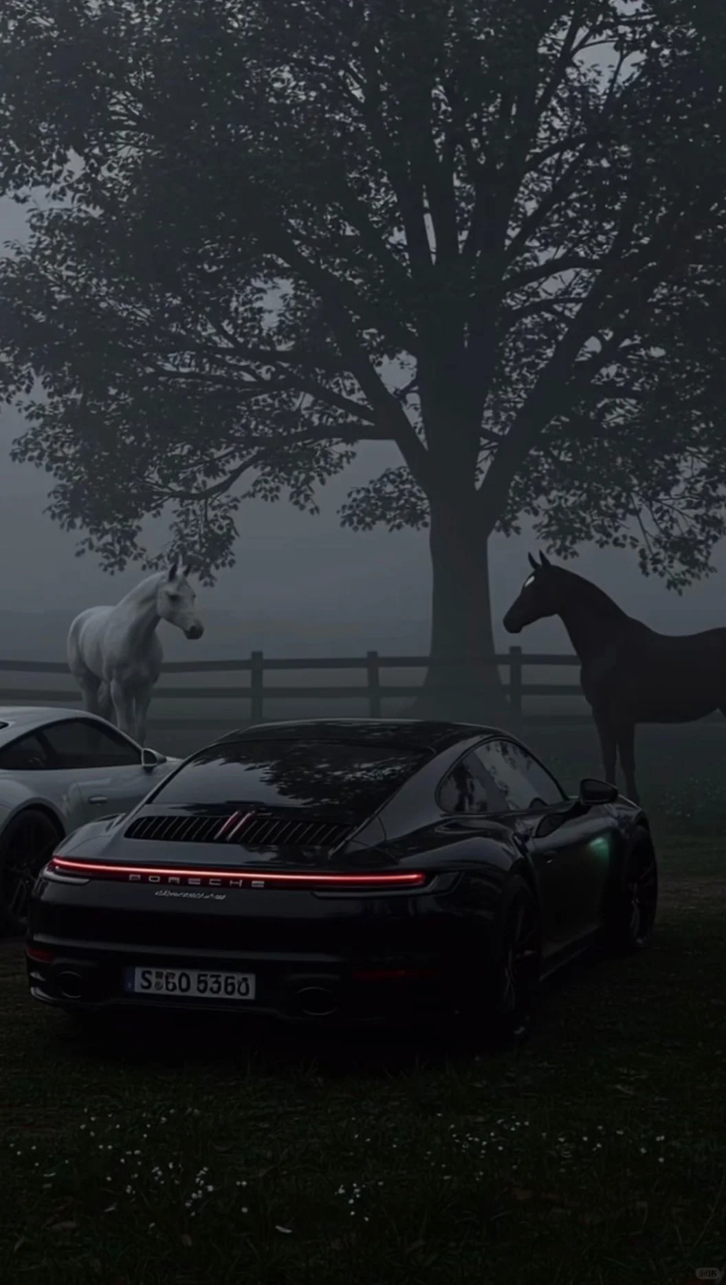 晚上好，一张幽暗风壁纸分享绝美车片