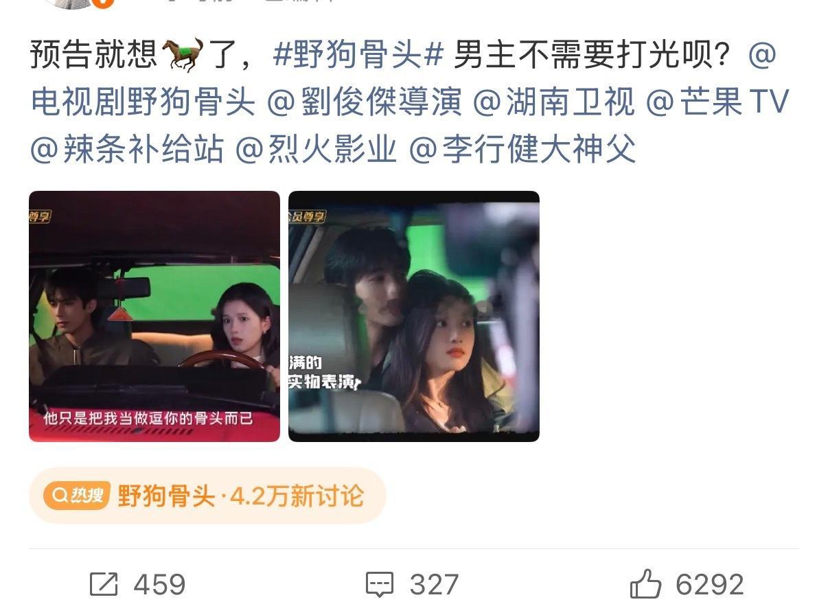野狗骨头被麻辣了 为什么不给宋威龙打光 真的好明显 