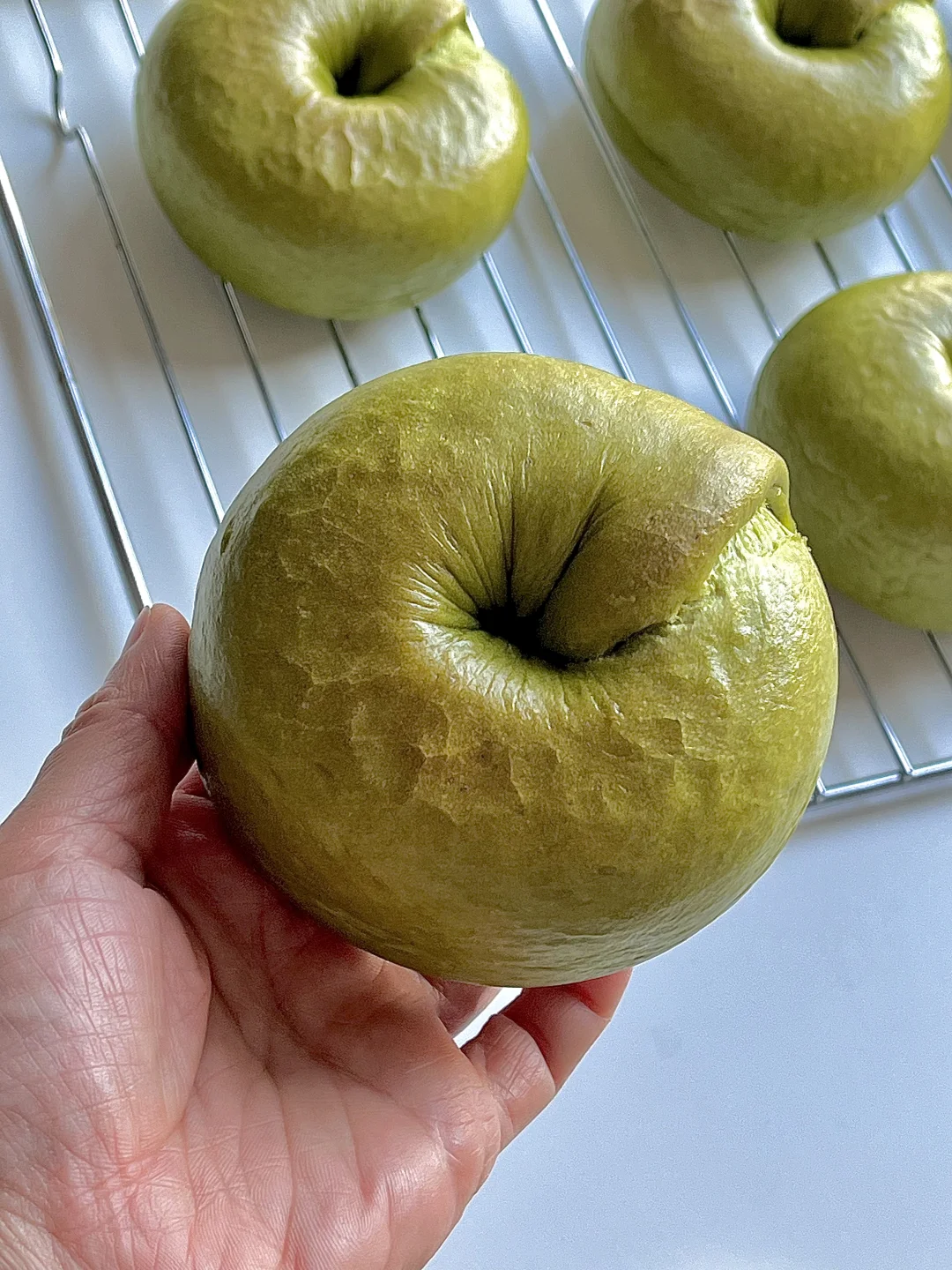 🥯自制抹茶红豆贝果｜附详细教程！