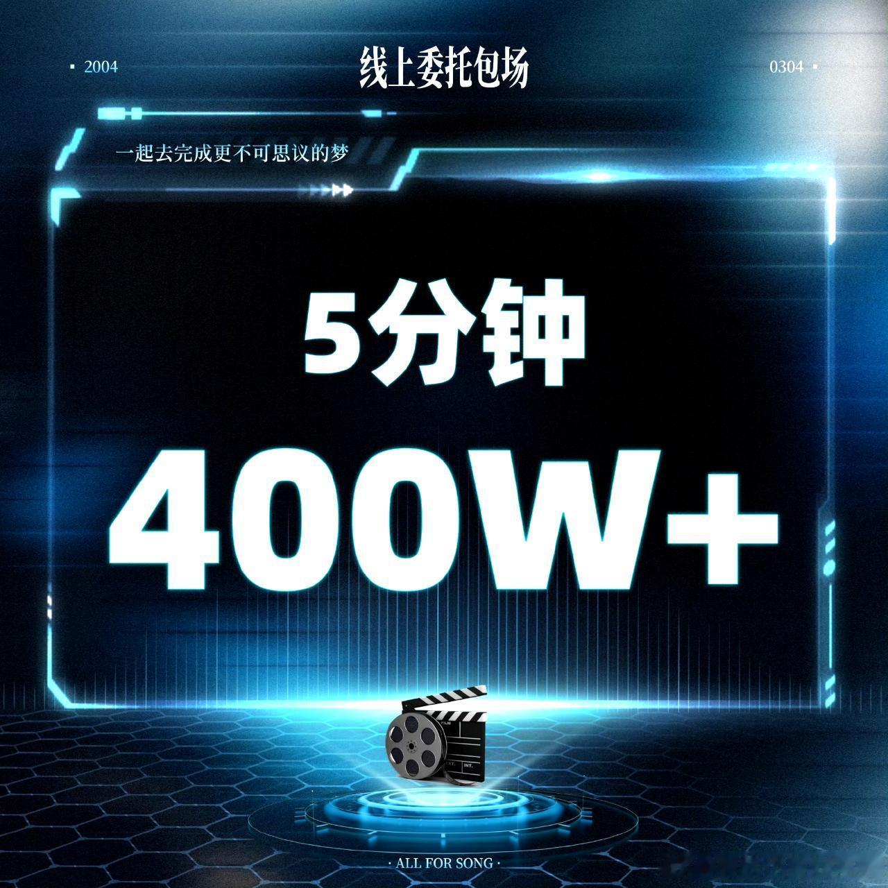 投线上委托包场，宋亚轩家5分钟已破4000000+什么水平