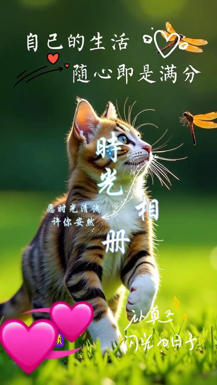 自己的生活，随心即是满分。愿时光清浅，许你安然。闪光日子，随心即是满分。