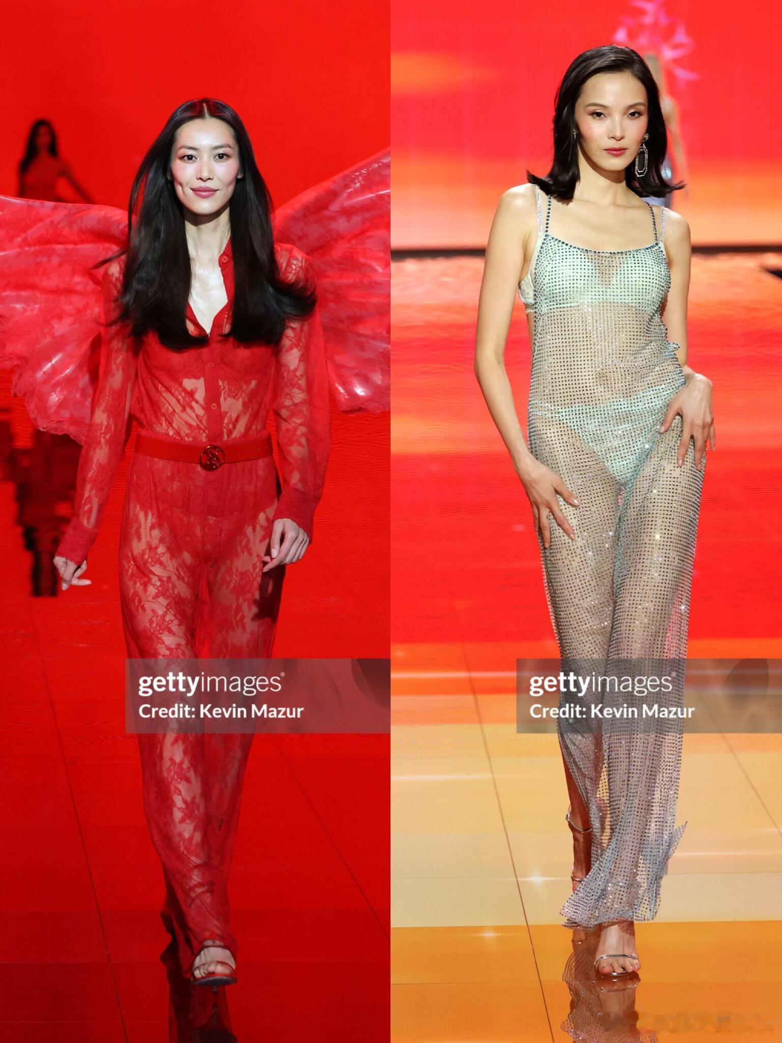 刘雯、雎晓雯亮相维秘秀生图✨超好状态！维密大秀 ​​​