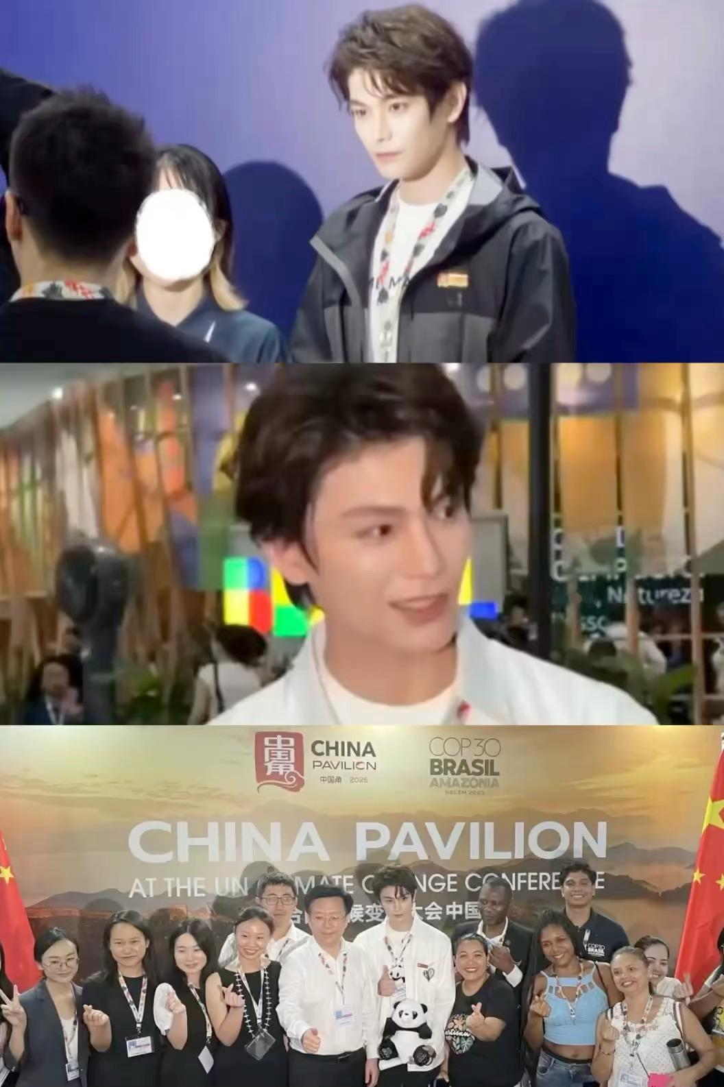 丁禹兮以本名“Zhoujie Ding”受邀出席联合国气候变化大会，他一直都在以