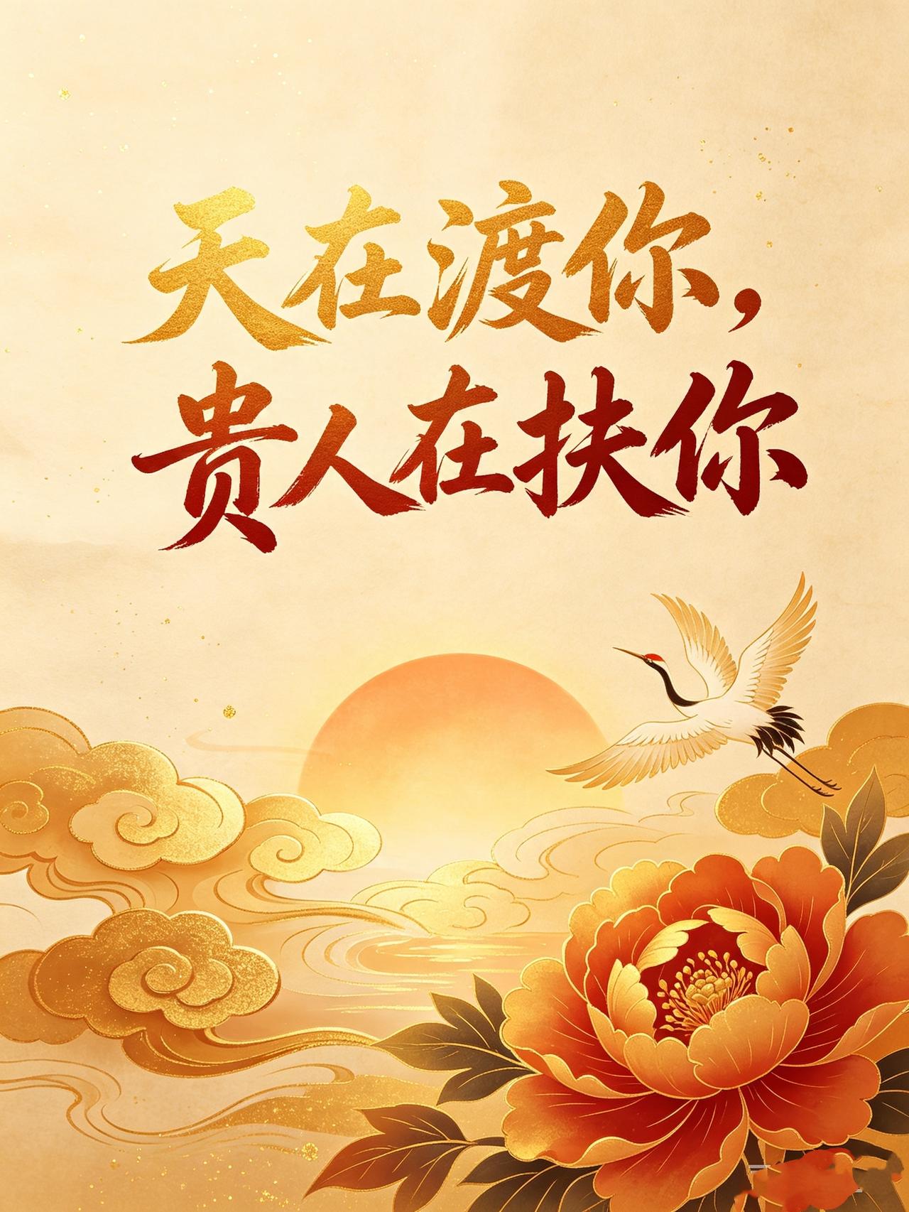 天在渡你，贵人在扶你，
全世界的善意都在向你靠拢！
请相信，
你的好运正在路上，