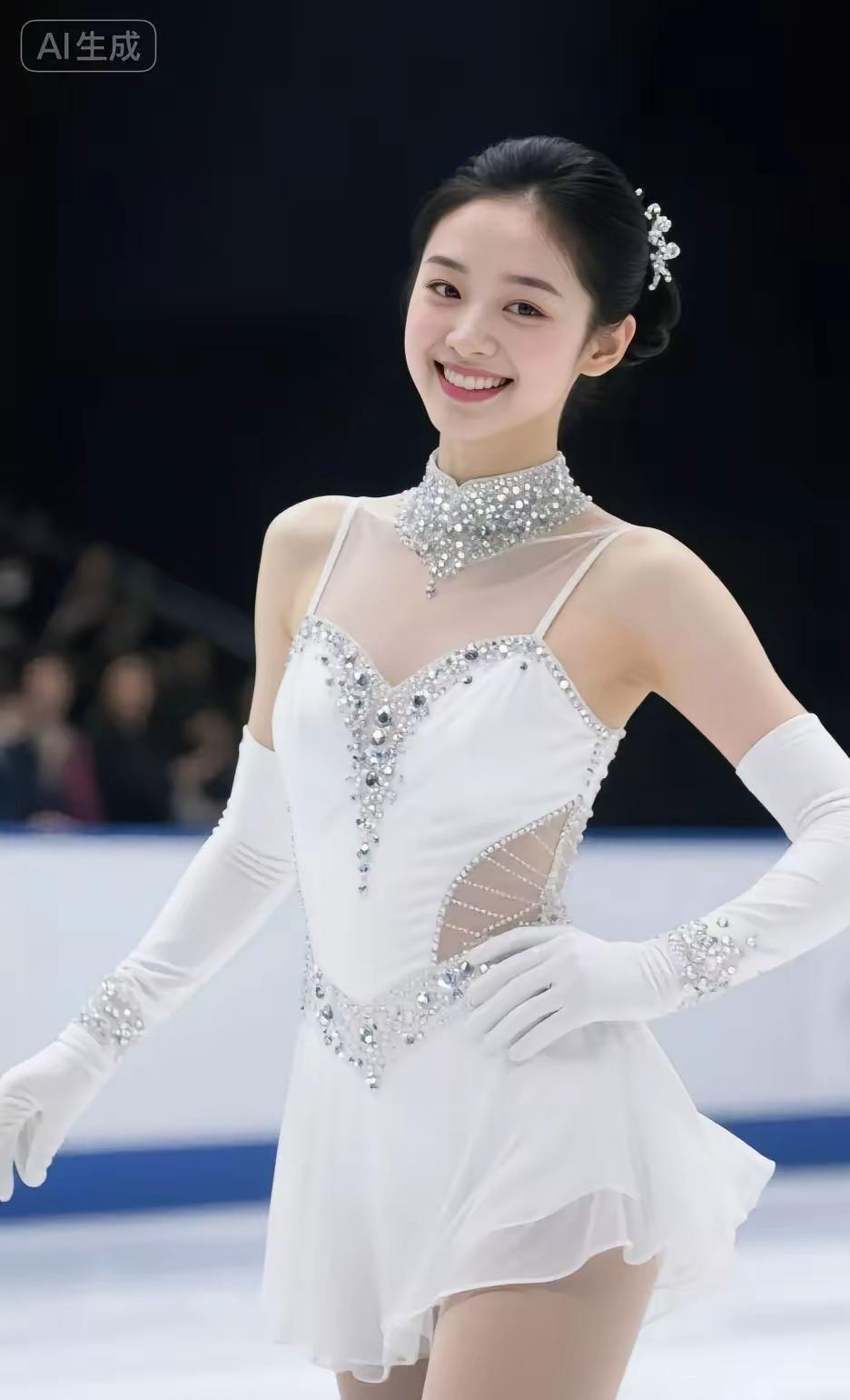优雅冰上舞者，闪耀的冰场精灵🌟✨