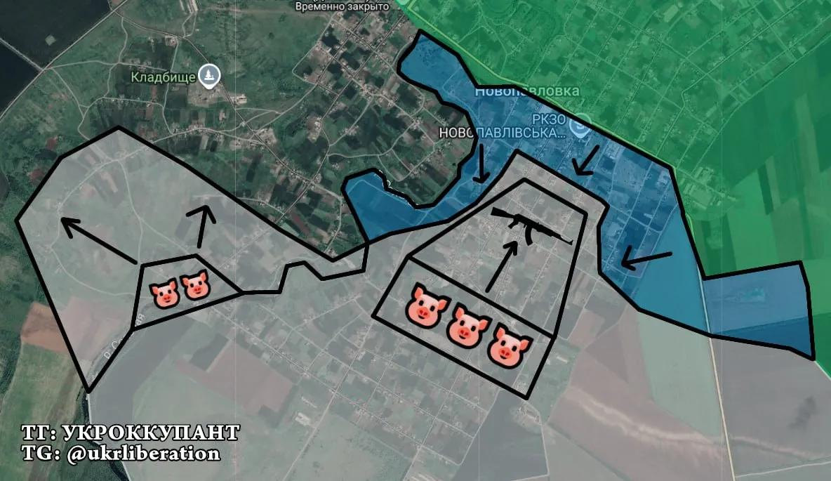 ⚔️第聂伯罗彼得罗夫斯克州，新帕夫利夫卡。截至2026年前三个月的村庄局势。
 