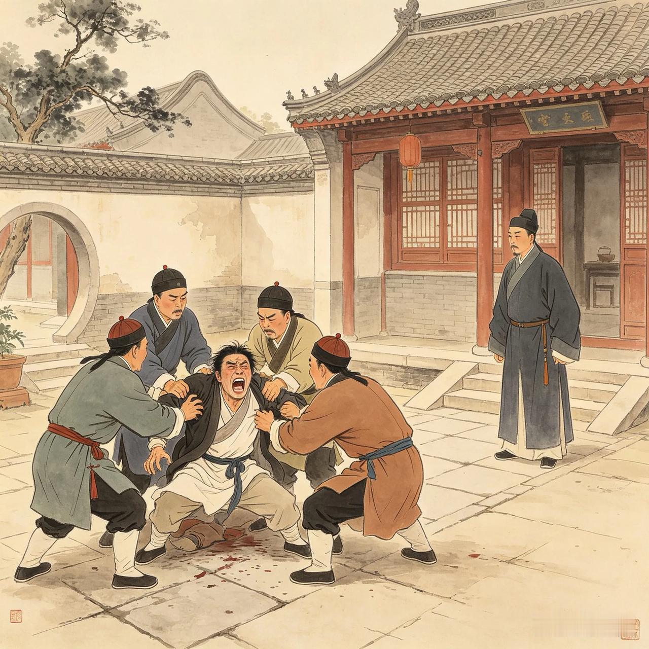 清朝时，新安书生程敦的同族亲戚住在深山里，宅院后面的花园亭台十分清幽雅致，程敦前