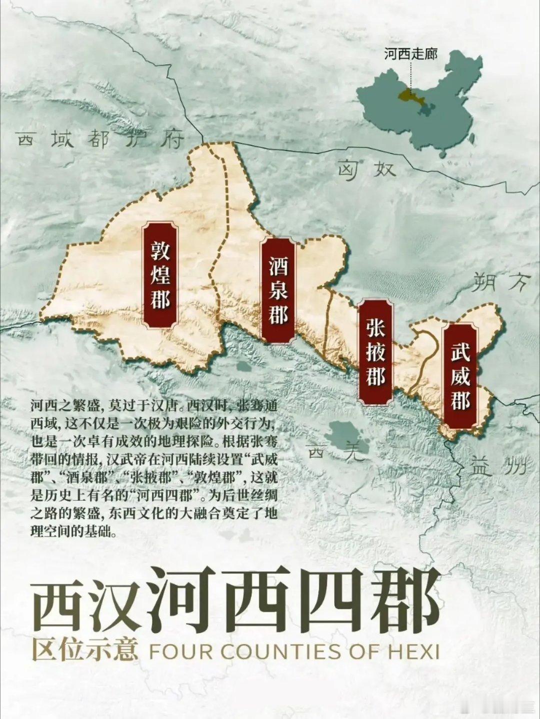 河西四郡：西汉王朝的西北边疆传奇 ​​​