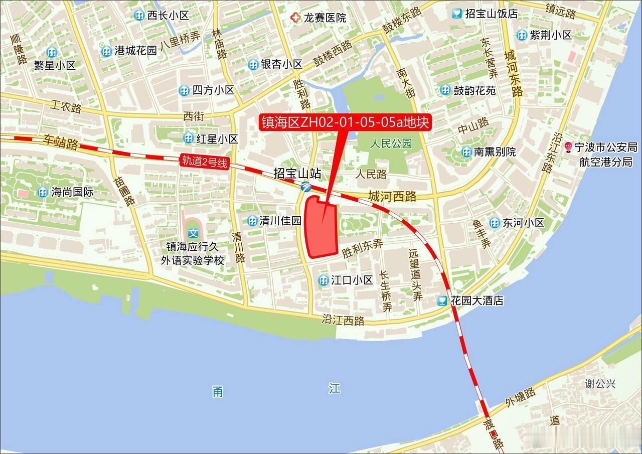 宁波镇海老城时隔六年再拍宅地 镇海老城招宝山街道一宗宅地结束竞价，地块临近地铁2