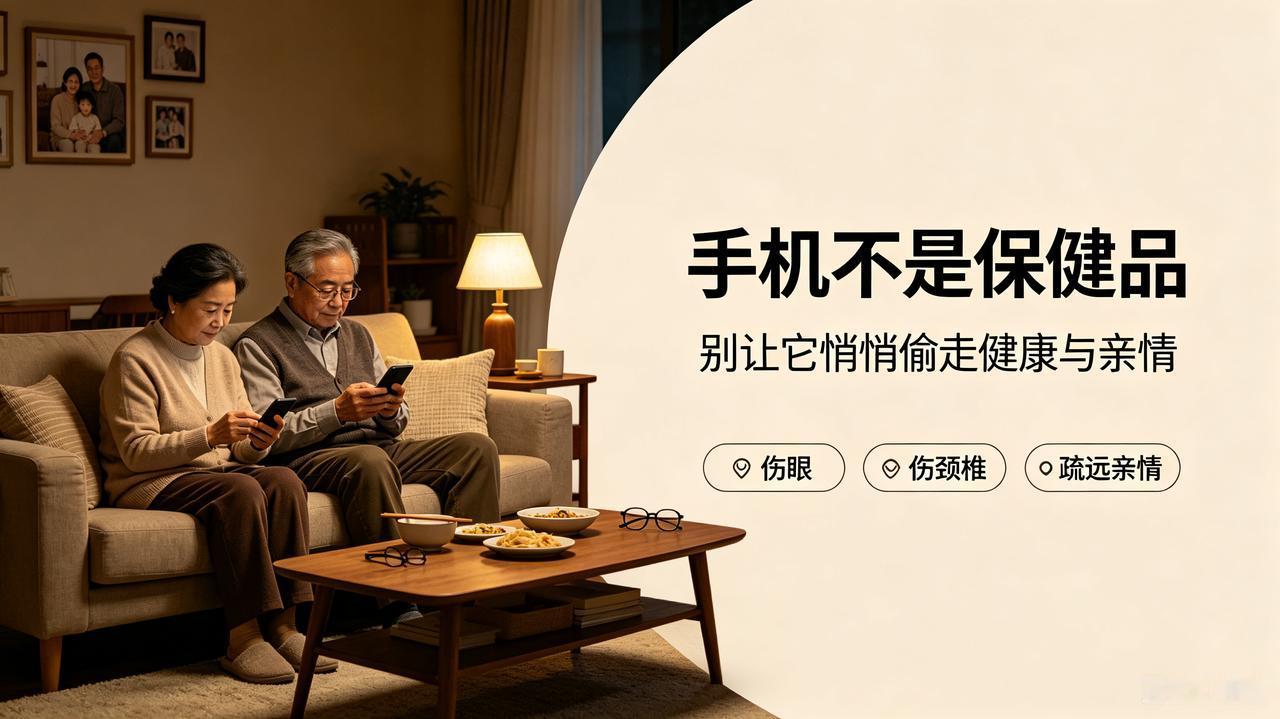 手机成了“电子保健品”？警惕！它正在悄悄偷走您的健康与亲情
退休后，手机成了不少