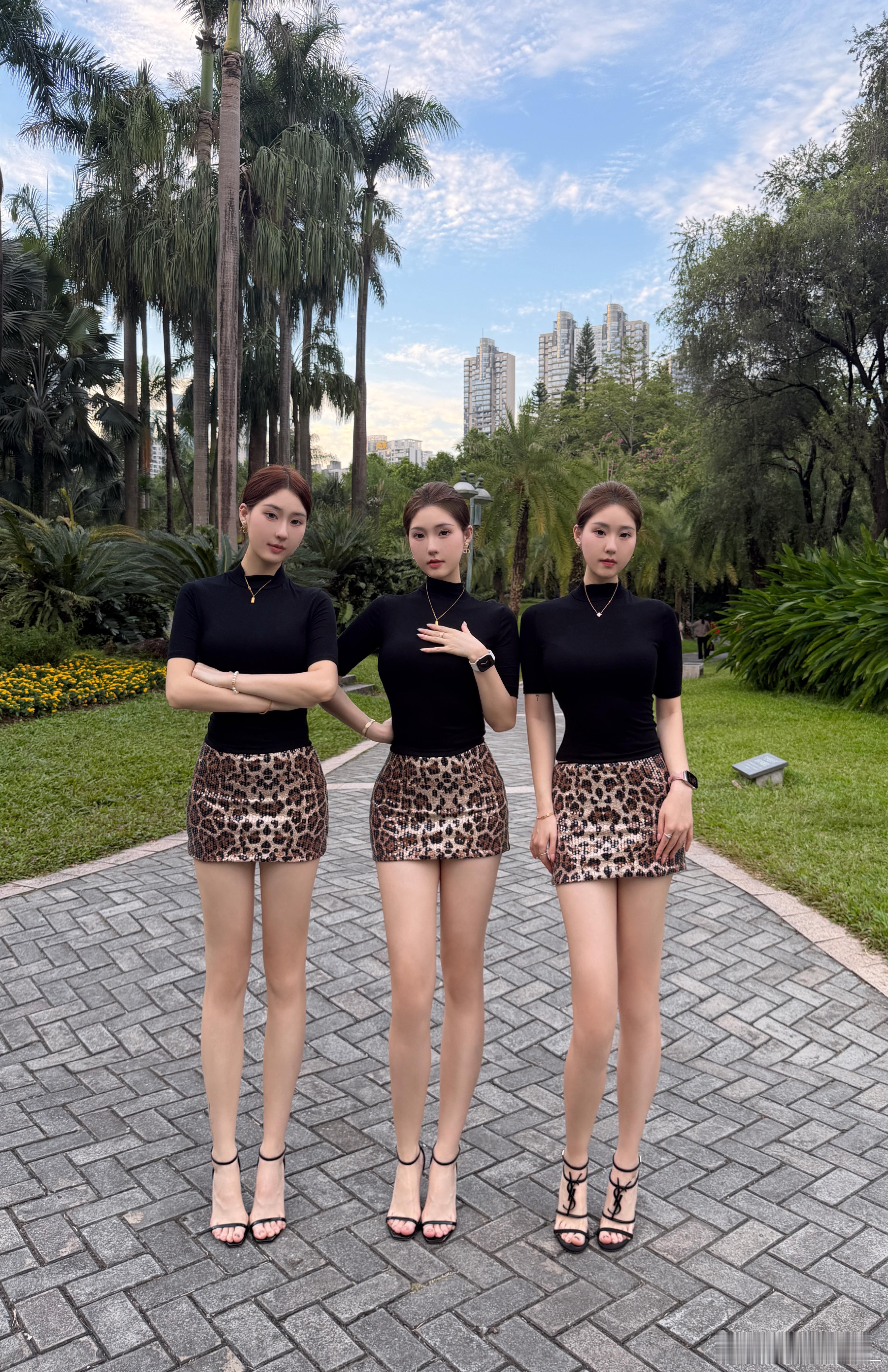 选什么选姐妹三胞胎碧星梦御姐身高173