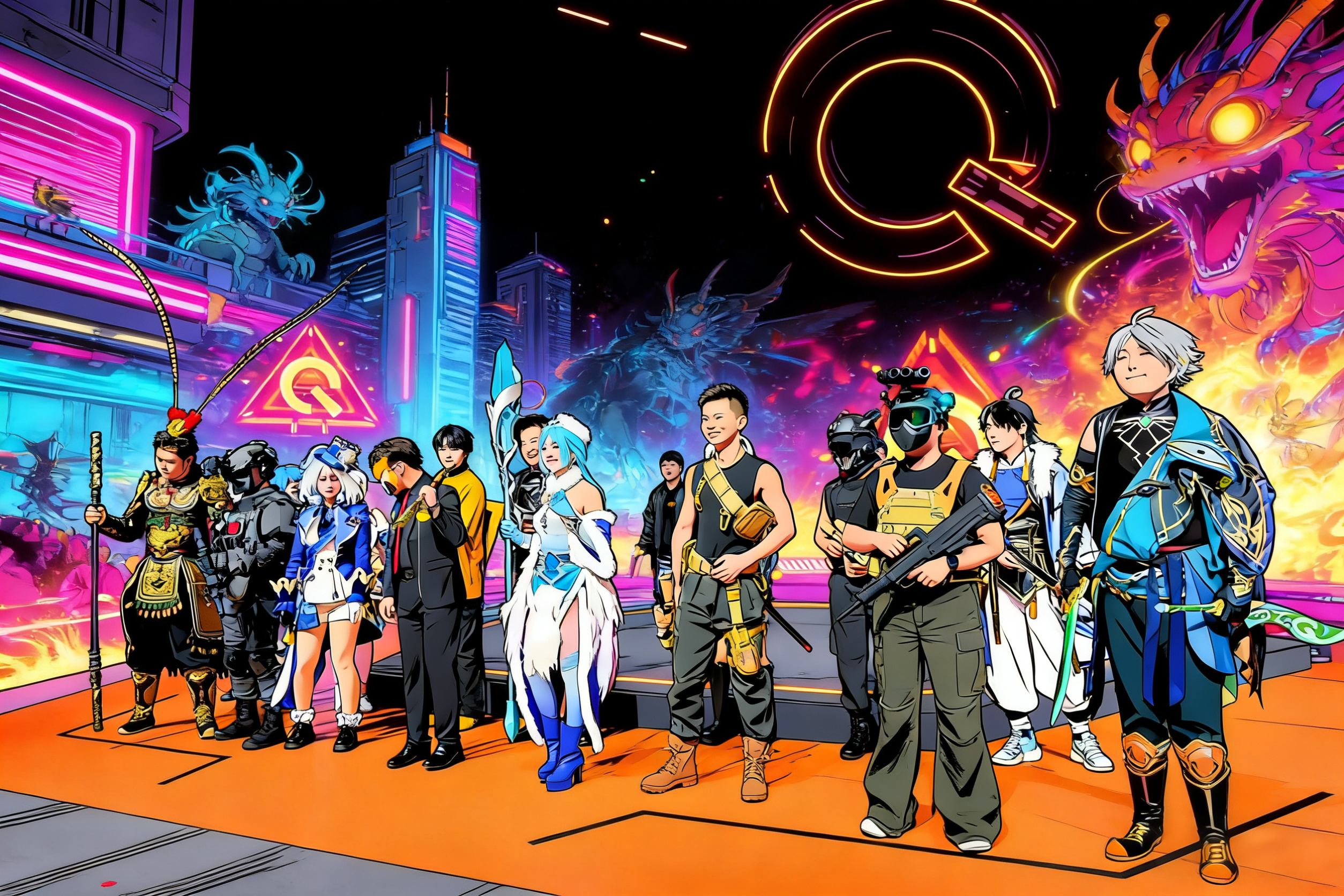 iQOO七周年现场氛围好棒！超多神仙coser太绝了！重点要夸爆王昭君这套冰雪蓝