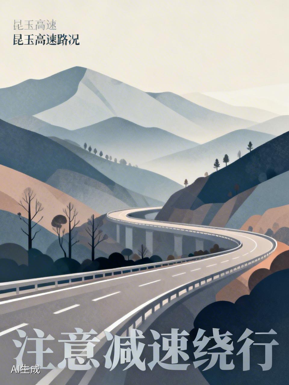 📍【实时突发路况】昆玉高速又出状况了！
昆明桥隧公司消息，昆玉高速入城段K22