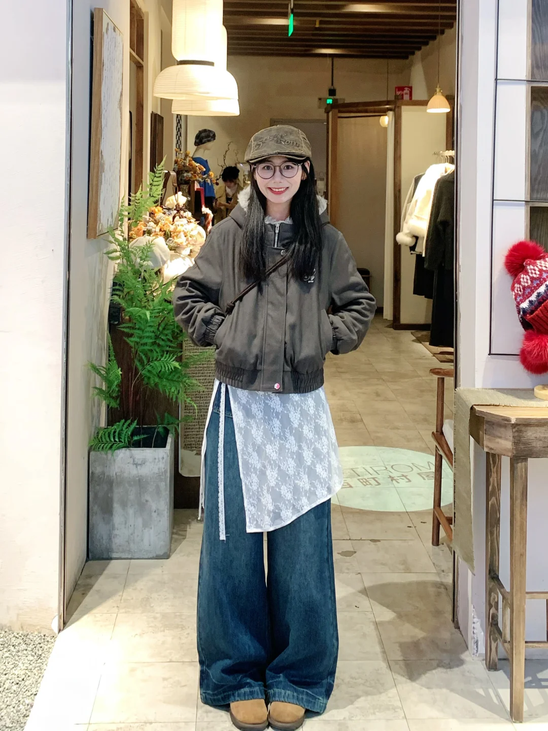 163 90｜日系复古味叠穿ootd🤎～