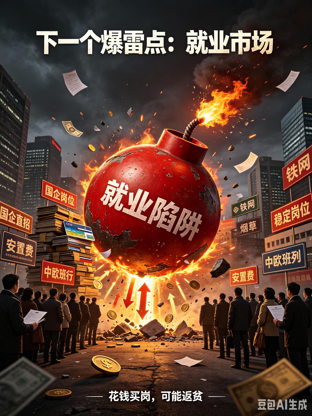 预判下一个爆雷点：就业市场，正在变成掏空中产积蓄的资金盘
 
但凡一件事沾上金融