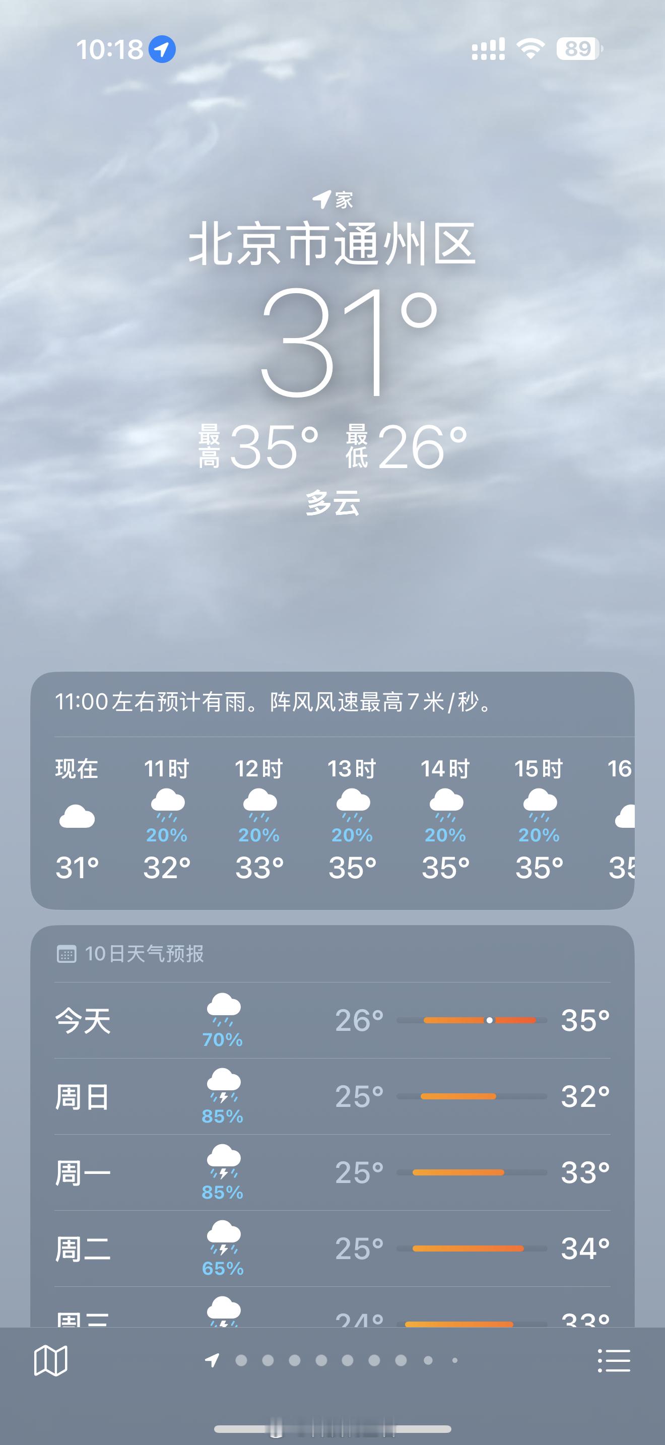雨雨雨北方人雨雨雨时时刻刻都在关注天气状态，今天依旧是下雨的一天，当然了现在还没
