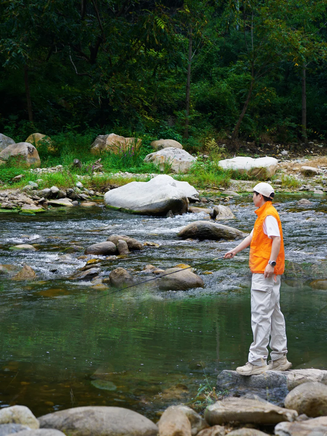 在北京不跟团❗️1h抵达的徒步溯溪钓鱼🎣路线
